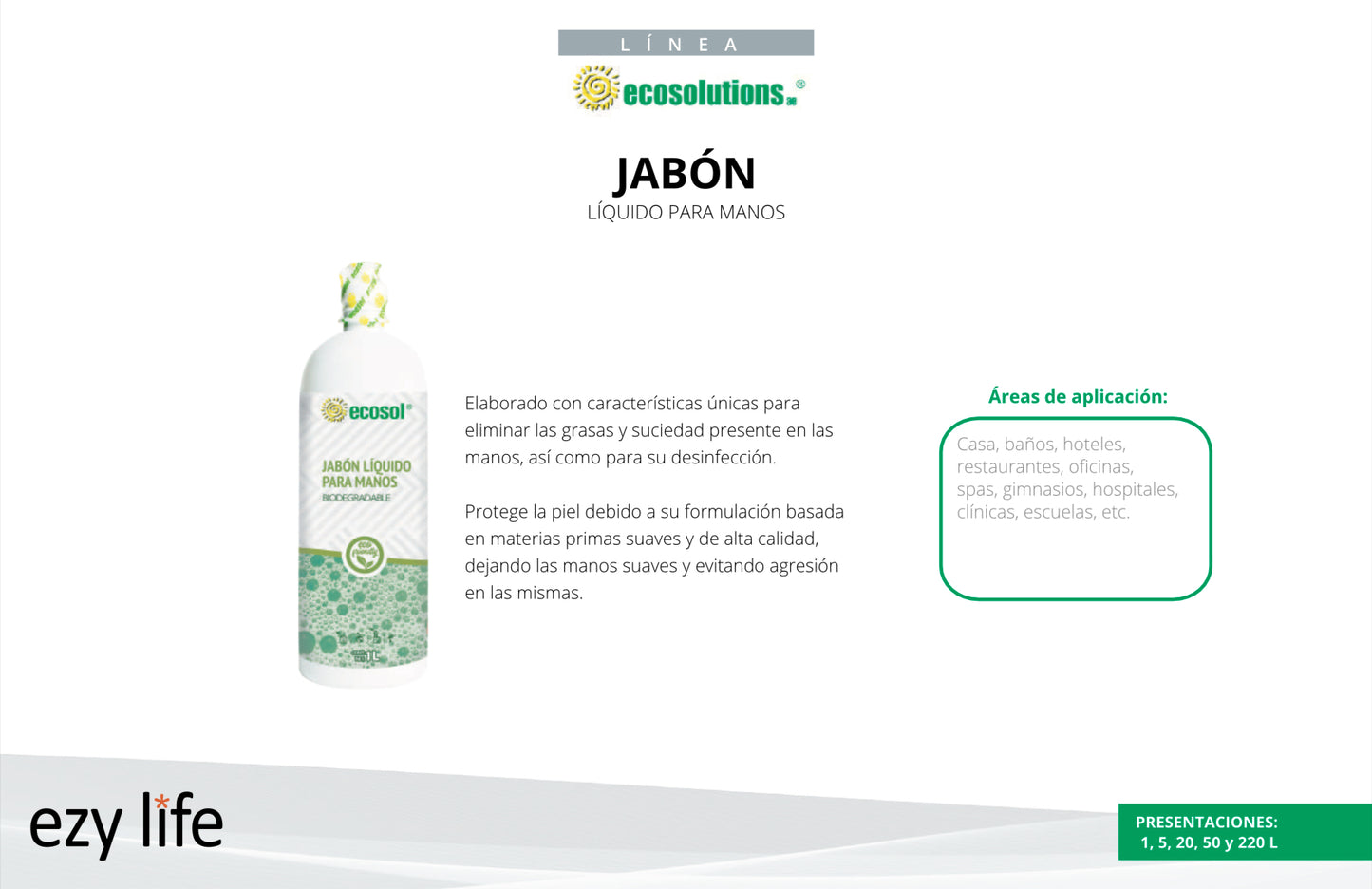 Jabón liquido para manos