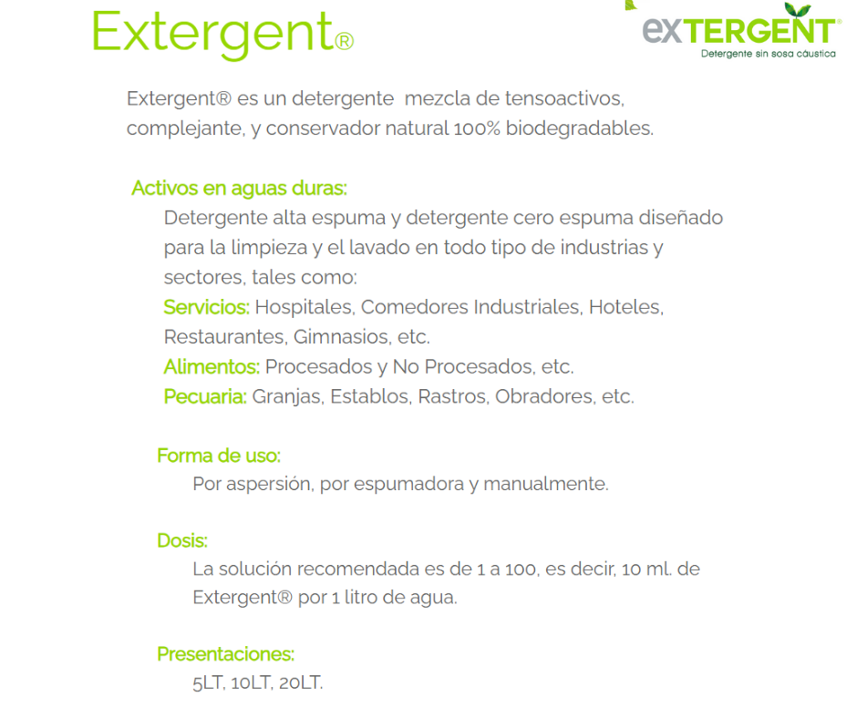 Extergent® Detergente Natural