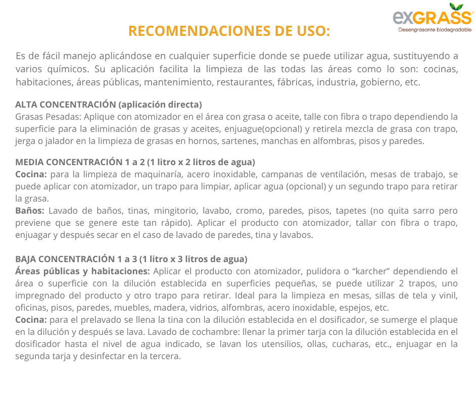 Exgrass® Desengrasante Natural