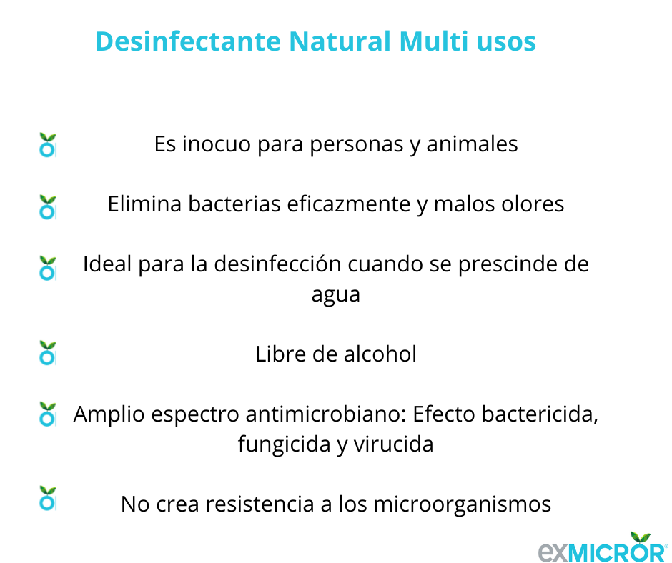 Exmicror®  Desinfectante Natural Multi usos